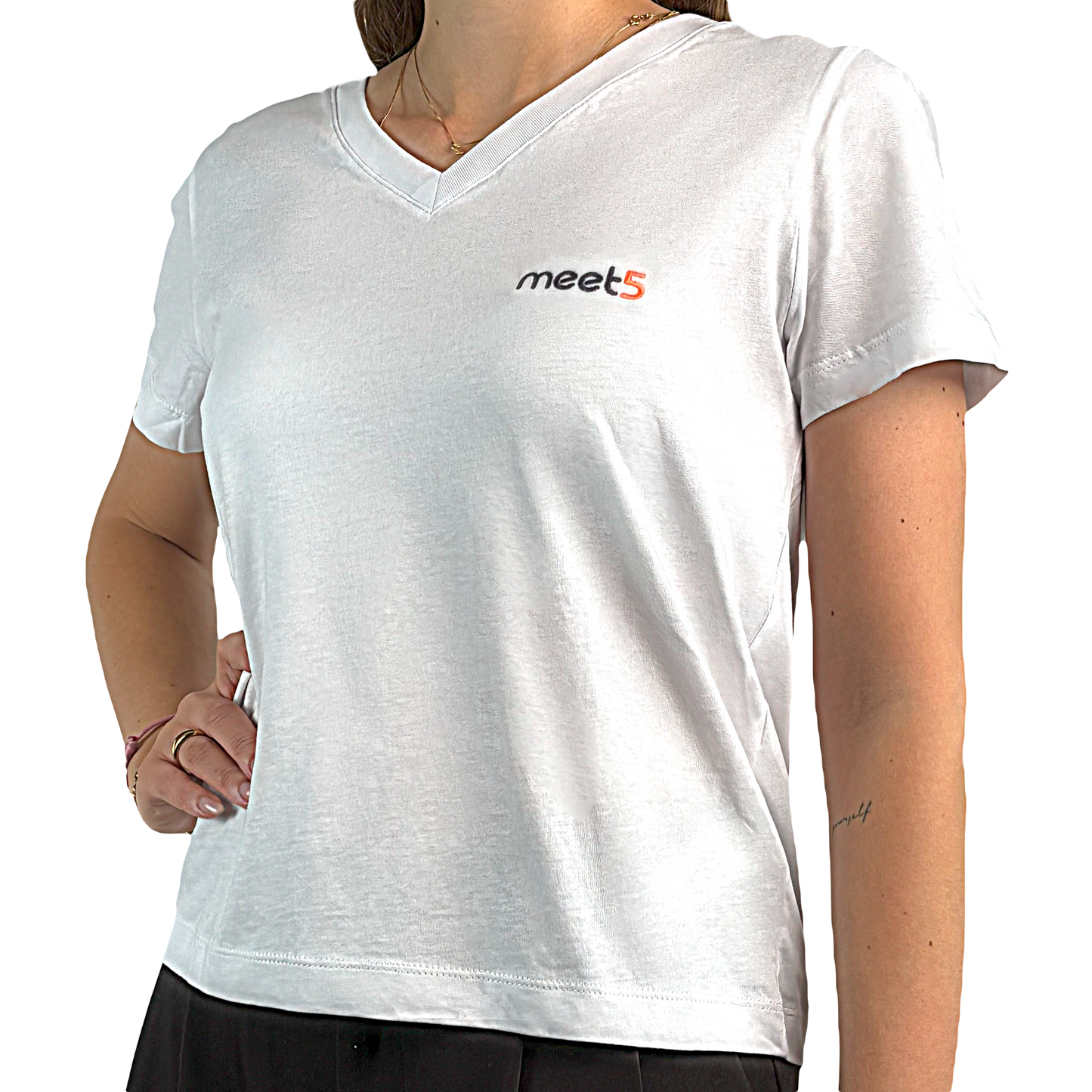 Damen T-Shirt mit V-Ausschnitt